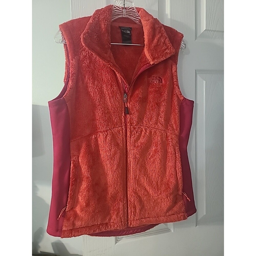 The North Face Osito Vest Women’s Large Red Fleece Full Zip Soft Outdoor Hiking